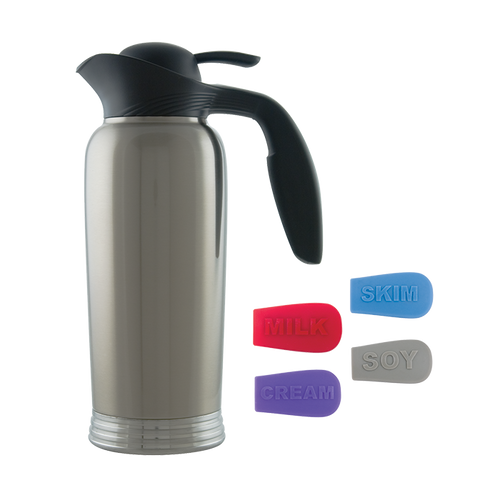Service Ideas 10-00744-004 33.8 Oz. Stainless Steel Stanley Commercial ErgoServ Creamer