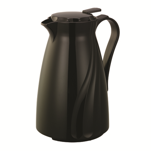 Service Ideas TNSPB12BL 40.5 Oz. Black Plastic Twist 'N' Serv Carafe