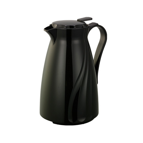 Service Ideas TNSPB12BL 40.5 Oz. Black Plastic Twist 'N' Serv Carafe
