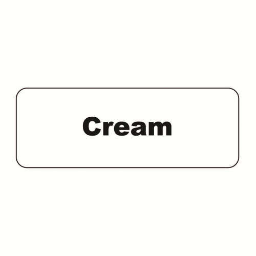 Service Ideas MT1CR Rectangular Magnetic "Cream" MagneTag