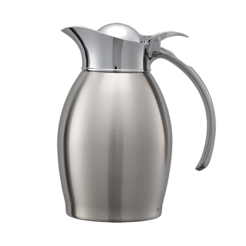 Service Ideas NIC06BS 20 Oz. Stainless Steel Brushed with Polished Accents Nicollet Series Vacuum Insulated Carafe