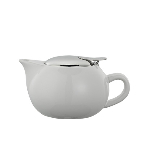 Service Ideas TPC10WH 10 Oz. White Ceramic Round Teapot