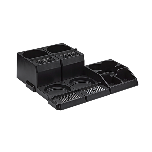 Service Ideas APD4BL Black The HiLo Airpot Station Set Build-Your-Own Airpot Station