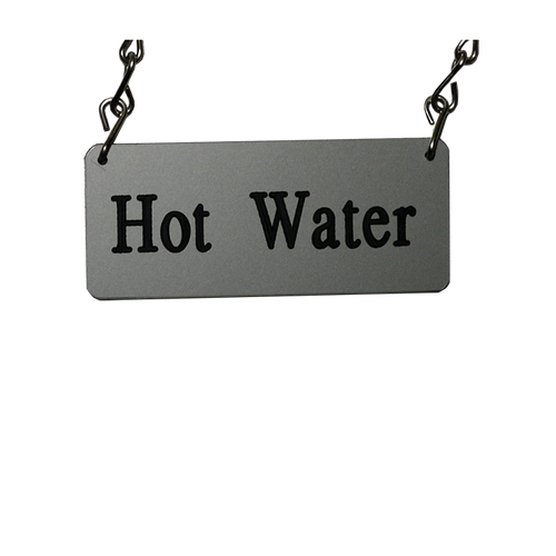 Service Ideas IDCHHW Stainless Steel "Hot Water" ID Chain for Airpot Cover-Ups