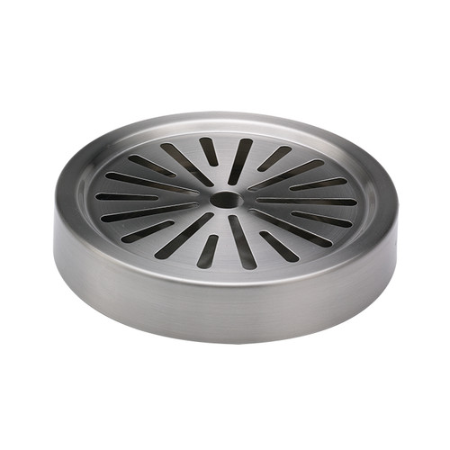 Service Ideas DT6BS Stainless Steel Round 2-Piece Drip Tray
