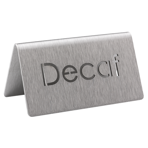 Service Ideas 1C-BF-DECAF-MOD 1.5" H Metal "Decaf" Beverage ID Tent