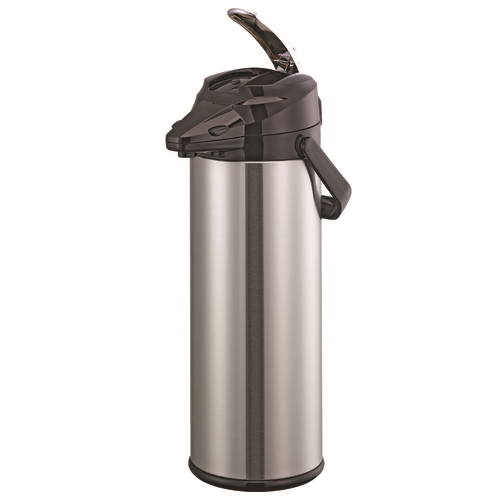 Service Ideas ENALG30S 3 L. Glass Liner Black Lid Snap -On Flavor Lever Style Signa-Air Airpot
