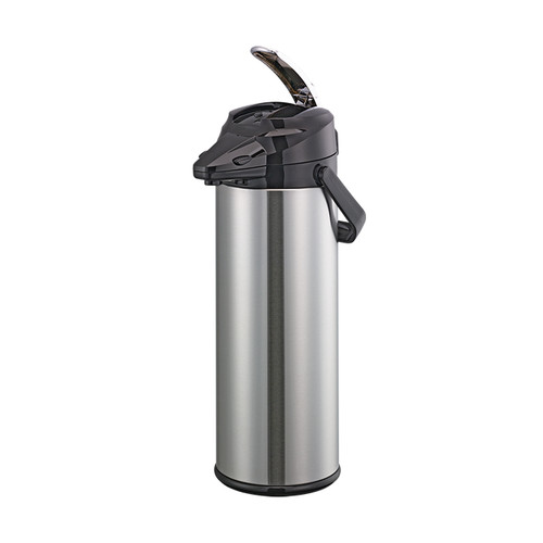 Service Ideas ENALG30S 3 L. Glass Liner Black Lid Snap -On Flavor Lever Style Signa-Air Airpot