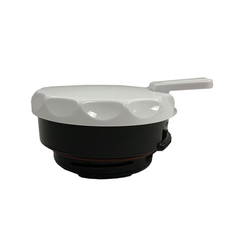 Service Ideas TNSPBLIDWH 3.5" W White Plastic Push Button Twist 'N' Serv Lid