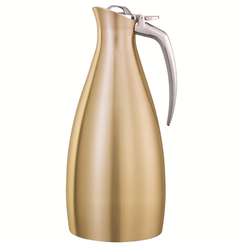 Service Ideas ALTU10BSVG 33.8 Oz. 18/8 Stainless Steel Brushed Vintage Gold Body Polished Handle Altus Server