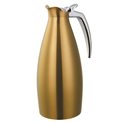 Service Ideas ALTU10BSVG 33.8 Oz. 18/8 Stainless Steel Brushed Vintage Gold Body Polished Handle Altus Server