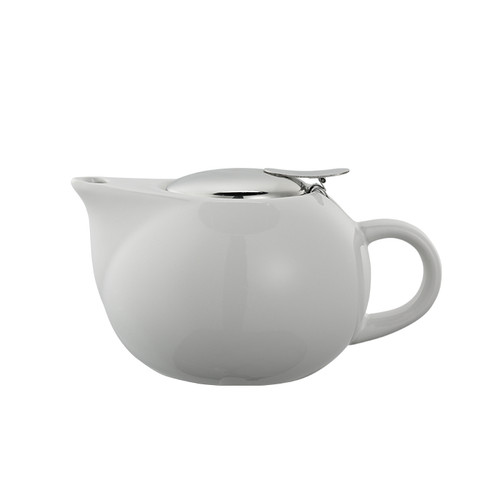 Service Ideas TPC16WH 16 Oz. White Ceramic Round Teapot
