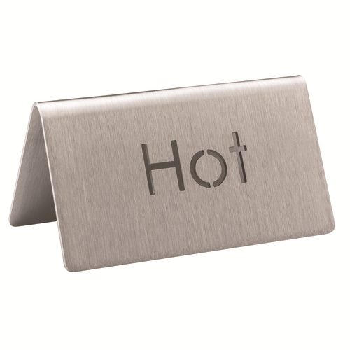 Service Ideas 1C-BF-HOT-MOD 1.5" H Metal "Hot" Beverage ID Tent