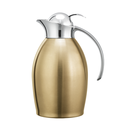 Service Ideas NIC10BSPBVG 33.8 Oz. Vintage Gold Stainless Steel Nicollet Series Carafe