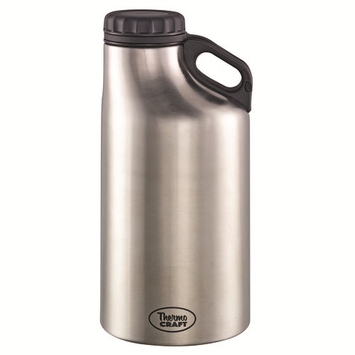 Service Ideas GRW64BS 1.89 L. Stainless Steel Brushed Finish Thermo-Craft Growler