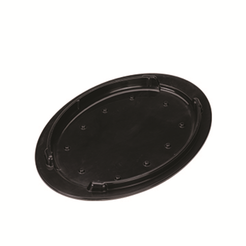 Service Ideas HS13BL3 10" W Oval Well Black Hot Solutions Insulated Skillet Holder Only