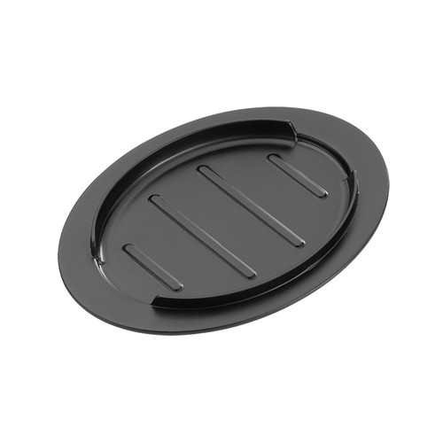 Service Ideas HS13BL3 10" W Oval Well Black Hot Solutions Insulated Skillet Holder Only