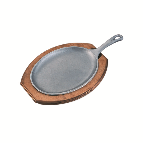 Service Ideas SK107BHC 12" W Aluminum Skillet Hot Solutions Fajita Skillet & Underliner Set