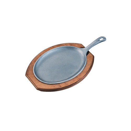 Service Ideas SK107BHC 12" W Aluminum Skillet Hot Solutions Fajita Skillet & Underliner Set