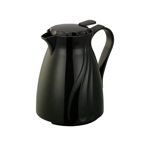 Service Ideas TNSPB06BL 20 Oz. Black Plastic Twist 'N' Serv Carafe