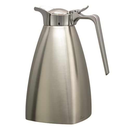 Service Ideas SVSQ10BS 33.8 Oz. Square Stainless Steel Vacuum Insulation Coffee Server