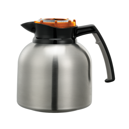 Service Ideas BNP19ORV4 64.2 Oz. 18/8 Stainless Steel Brushed Finish Brew 'N' Pour Carafe