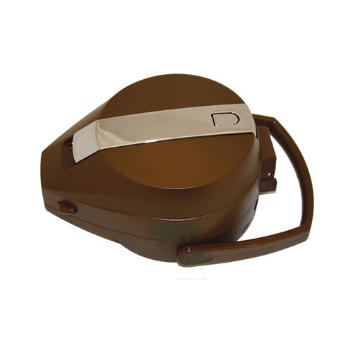 Service Ideas CTALCOLIDBR Brown Airpot Lid with Collar and Handle for CTAL Series
