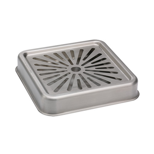 Service Ideas DTSQ6SS Stainless Steel 2-Piece Square Drip Tray