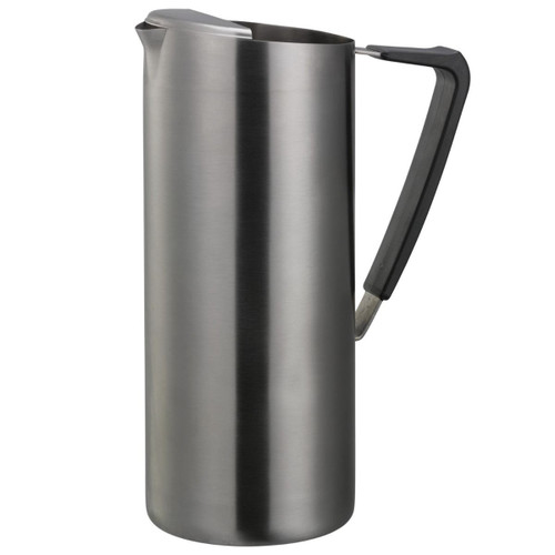 Service Ideas X7025BSDTV2 64.24 Oz. Dark Tungsten Stainless Steel with Ice Guard Slim Water Pitcher
