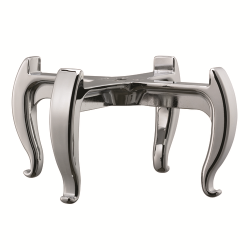 Service Ideas URN30VLEGRG 10.5" W Polished Stainless Regal Base with Legs for URN30 Series