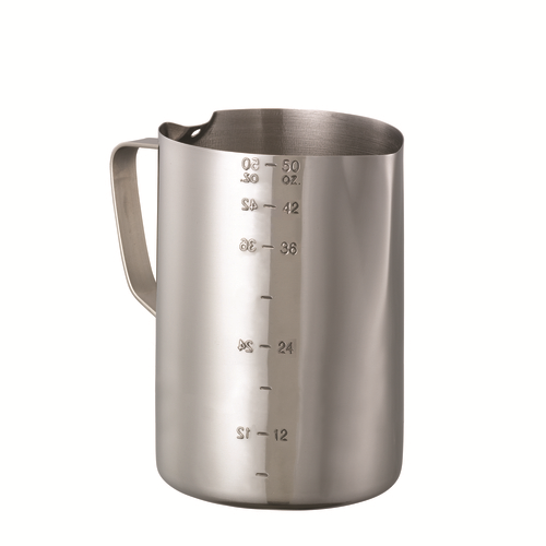Service Ideas FROTH506 50.7 Oz. Stainless Steel Brushed Finish with Handle Frothing Pitcher