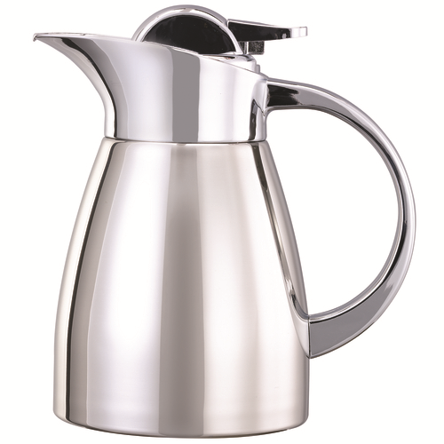 Service Ideas LVP67 20 Oz. Polished Stainless Steel Elite Touch Coffee Server