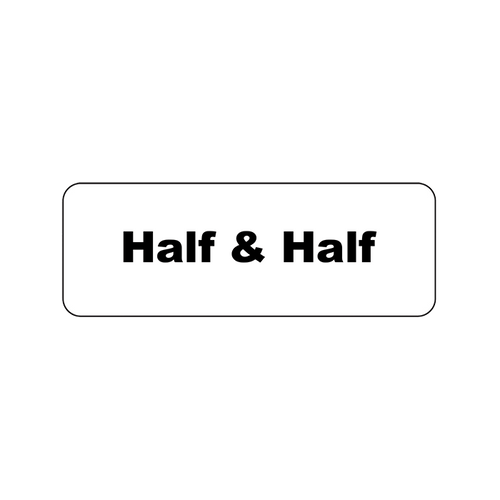 Service Ideas MT1HH Rectangular Magnetic "Half & Half" MagneTag