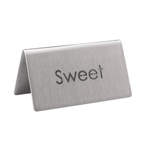 Service Ideas 1C-BF-SWEET-MOD 1.5" H Metal "Sweet" Beverage ID Tent