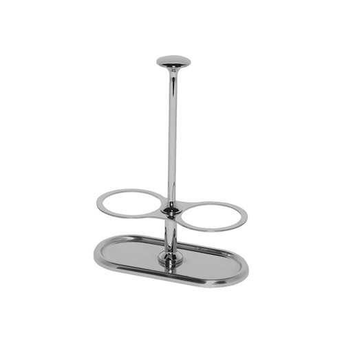 Service Ideas STOH2V2 5.5" W Stainless Steel 2 Compartments Shaker Shaddy