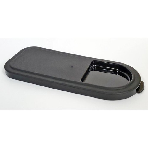Service Ideas ITSLS35GLID Black Replacement Lid for Clear Tea Urn