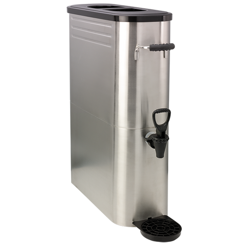 Service Ideas ITSLS5GPL 5 Gal. Stainless Steel Base Single Wall Slim Design Tea Dispenser