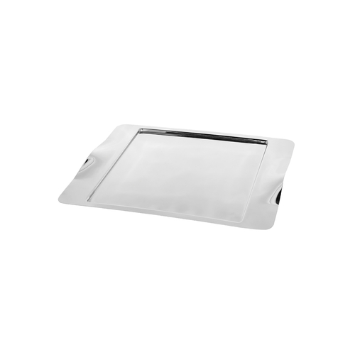 Service Ideas SM-43 16.5" W Square Stainless Steel Mod18 Steelworks Tray