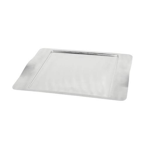 Service Ideas SM-43 16.5" W Square Stainless Steel Mod18 Steelworks Tray
