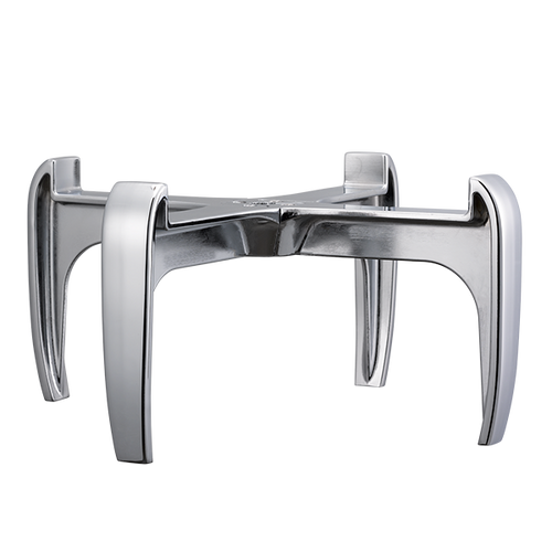 Service Ideas URN50VLEGMD 11.25" W Polished Stainless Modern Base with Legs for URN50 Series