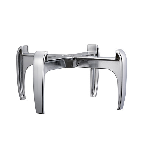 Service Ideas URN50VLEGMD 11.25" W Polished Stainless Modern Base with Legs for URN50 Series