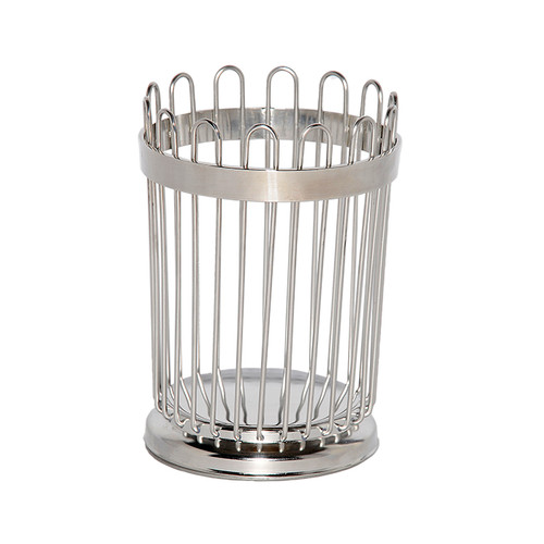Service Ideas WBB5PS 3.5" W Round Metal Breadstick Basket
