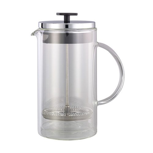 Service Ideas T899SR 33.8 Oz. Clear Double Wall Insulated French Coffee Press