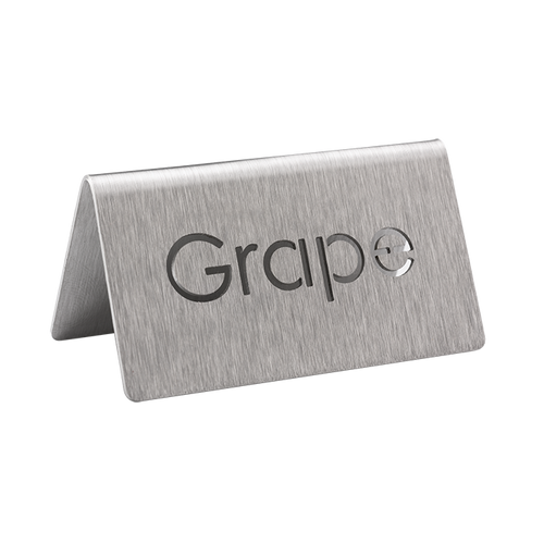 Service Ideas 1C-BF-GRAPE-MOD 1.5" H Metal "Grape" Beverage ID Tent