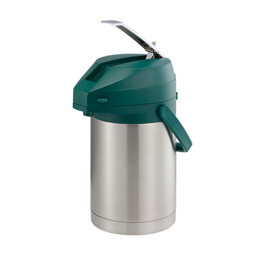 Service Ideas CTAL22GRN 2.2 L. Green Lid Stainless Steel Liner Airpot