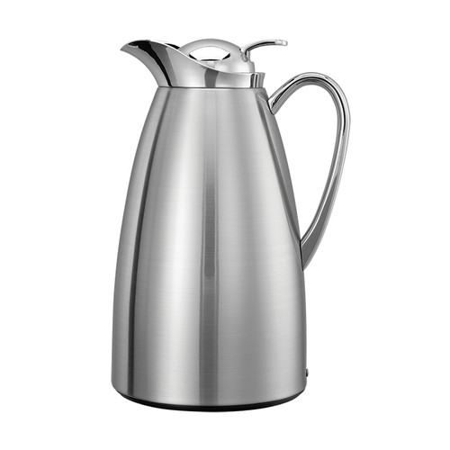 Service Ideas CJZS1BS 33.8 Oz. Brushed Finish Stainless Steel Classy Vacuum Carafe