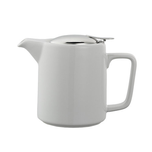 Service Ideas TPCW16WH 16 Oz. White Ceramic Washington Teapot