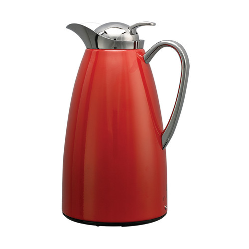 Service Ideas CJZS1RED 33.8 Oz. Stainless Steel Classy™ Vacuum Carafe