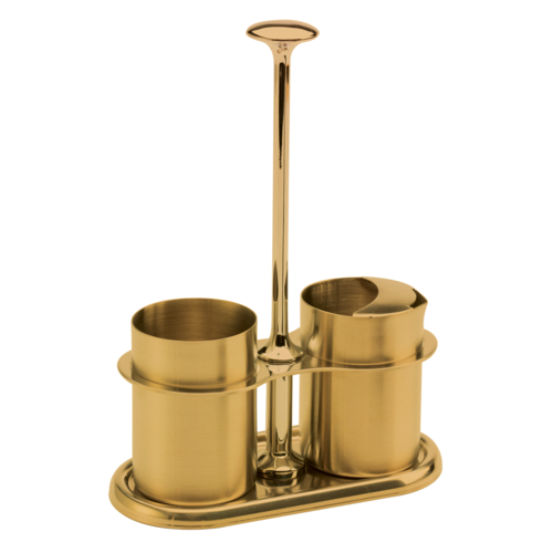 Service Ideas STCCRSG4VG 4 Oz. Stainless Steel Creamer & Sugar Set