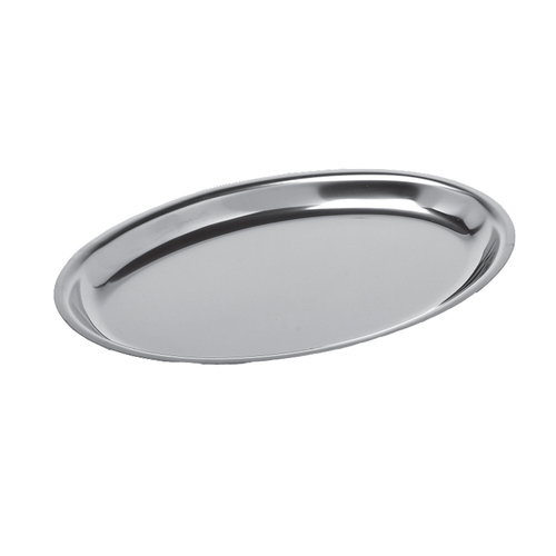 Service Ideas RO128SS 11.63" W Stainless Steel Oval Thermo-Plate Platter Insert Only